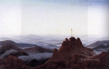  friedrich art painting - Morning In The Riesengebirge Romantic landscape Caspar David Friedrich Mountain
